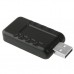 Звукова карта USB AUX jack, 2*TRS (Mic + Ear) Virtual 8.1 Channel чорний, RTL (B00226)