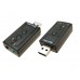 Звукова карта USB AUX jack, 2*TRS (Mic + Ear), Virtual 7.1 Channel, RTL (B00650)