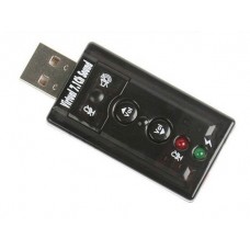 Звукова карта USB AUX jack, 2*TRS (Mic + Ear), Virtual 7.1 Channel, RTL (B00650)