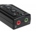 Звукова карта USB AUX jack, 2*TRS (Mic + Ear), Virtual 7.1 Channel, RTL (B00650)