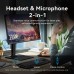 Звукова карта USB AUX jack, TRRS Ear, 0.25 м 96 кГц/24 біт 2-в-1 DSP шумозаглушення Vention (CVEBC)