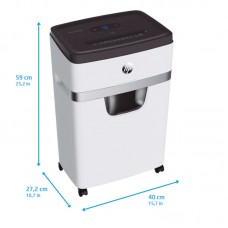 Знищувач документів HP OneShred 12MC, A4, 80g х 12 листів, 2*15, 25 л, P-5 (2806)