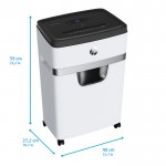 Знищувач документів HP OneShred 18CC, A4, 80g х 18 листів, 4*35, 25 л., P-4 (2805)