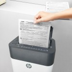 Знищувач документів HP OneShred Auto 100CC, A4, 80g х 9 листів, 4.3*12, 17 л., P-4 (2818)