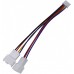 Кабель для підключення кулера 4pin-4pin/3pin 12см (S0244)