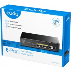 Комутатор Cudy FS1006P, 6 портовий 10/100M PoE+Switch 60W (FS1006P)