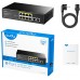 Комутатор Cudy FS1010P, 8 портовий 10/100M PoE+ Switch with 2 Uplink Ports 120W (FS1010P)