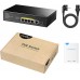 Комутатор Cudy GS1005PTS1, 5 порт Gigabit PoE+ Switch with 1 SFP Port 120W (GS1005PTS1)