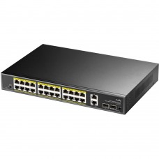 Комутатор Cudy GS1026PS2, 24-Gigabit PoE+ Switch with 2 Uplink Gig Ports and 2 Gig SFP Slots 300W (GS1026PS2)
