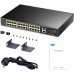 Комутатор Cudy GS1026PS2, 24-Gigabit PoE+ Switch with 2 Uplink Gig Ports and 2 Gig SFP Slots 300W (GS1026PS2)