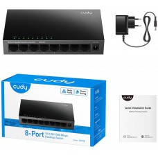 Комутатор Cudy GS108, 8 портовий Gigabit Metal Desktop Switch (GS108)