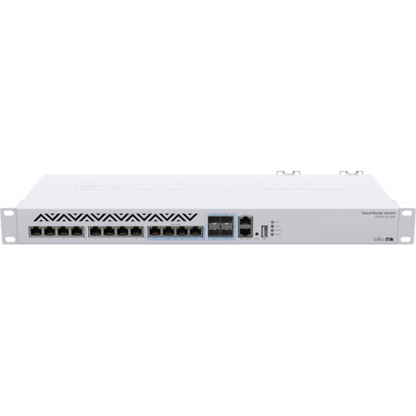 Комутатор Mikrotik CRS312-4C+8XG-RM, 8x10G, 4x10G/SFP+, USB, 1хFE (CRS312-4C+8XG-RM)