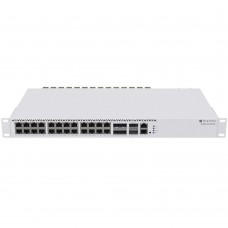 Комутатор Mikrotik CRS326-4C+20G+2Q+RM, 1x10/100 , 20x2.5G, 4xCombo 10G Ethernet/SFP+, 2x40G QSFP+, (CRS326-4C+20G+2Q+RM)