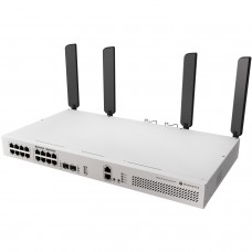 Комутатор Mikrotik CRS418-8P-8G-2S+5axQ2axQ-RM, 17xGig Eth ports (8 with 802.3af/at PoE-out support) (CRS418-8P-8G-2S+5axQ2axQ-)
