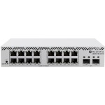 Комутатор Mikrotik CSS318-16G-2S+IN, 16x Gigabit Ethernet ports, 2x 10G SFP+ ports, 16 MB FLASH, SwO (CSS318-16G-2S+IN)