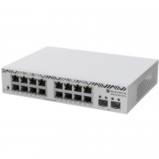 Комутатор Mikrotik CSS318-16G-2S+IN, 16x Gigabit Ethernet ports, 2x 10G SFP+ ports, 16 MB FLASH, SwO (CSS318-16G-2S+IN)