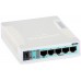 Комутатор Mikrotik RB260GS, 5 Gigabit ports and SFP cage, SwOS, plastic case, PSU (CSS106-5G-1S)