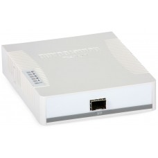 Комутатор Mikrotik RB260GS, 5 Gigabit ports and SFP cage, SwOS, plastic case, PSU (CSS106-5G-1S)