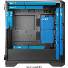 Корпус Chieftec APEX GA-01B-TG-OP 4x120mm A-RGB, USB-C, E-ATX, без БЖ, Black (GA-01B-TG-OP)