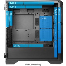 Корпус Chieftec APEX LUMO GA-01B-L-OP 4x140mm A-RGB, USB-C, E-ATX, без БЖ, Black (GA-01B-L-OP)