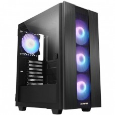 Корпус Chieftec HUNTER 2 GS-02B-OP 4x120mm A-RGB, USB-C, ATX, без БЖ, Black (GS-02B-OP)
