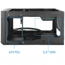 Корпус Chieftec PRO CUBE MINI CN-01B-OP miniITX, без БЖ, Black (CN-01B-OP)