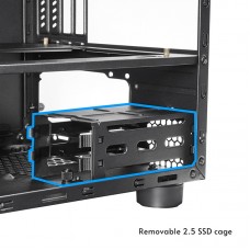 Корпус Chieftec THE CUBE CI-03B-OP, без БЖ, fan 20cm, mATX, Black (CI-03B-OP)