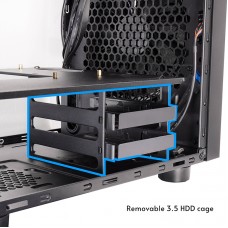 Корпус Chieftec THE CUBE CI-03B-OP, без БЖ, fan 20cm, mATX, Black (CI-03B-OP)