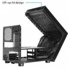 Корпус Chieftec THE CUBE CI-03B-OP, без БЖ, fan 20cm, mATX, Black (CI-03B-OP)