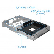 Корпус Chieftec UNI BE-10B-300 mATX , БЖ 300W, SLIM FF (BE-10B-300)