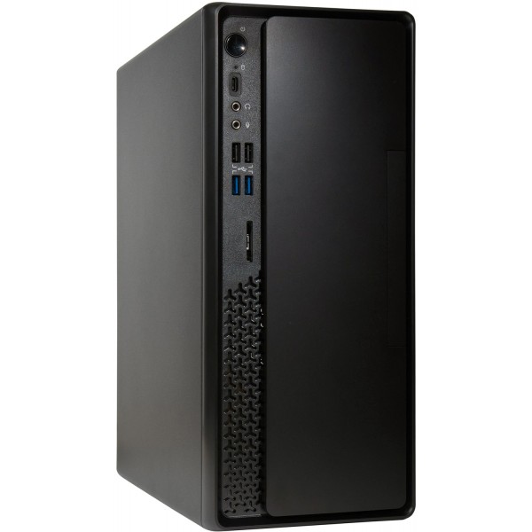 Корпус Chieftec UNI BS-10B-300 mATX , БЖ 300W, SLIM FF, USB Type C, CardReader (BS-10B-300)
