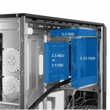 Корпус Chieftec UNI UC-03B-OP, без БЖ, ATX, Black (UC-03B-OP)