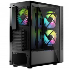 Корпус LogicConcept ARYA MESH+GLASS ARGB fans 2x140mm+1x120mm BLACK без БЖ ATX (AT-ARYA-10-000000-0002)