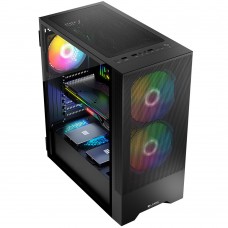 Корпус LogicConcept ARYA MESH+GLASS ARGB fans 2x140mm+1x120mm BLACK без БЖ ATX (AT-ARYA-10-000000-0002)