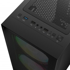 Корпус LogicConcept ARYA MESH+GLASS ARGB fans 2x140mm+1x120mm BLACK без БЖ ATX (AT-ARYA-10-000000-0002)