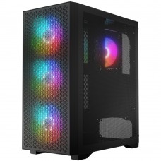 Корпус LogicConcept DART PRO ARGB MIDI BLACK MESH fans 4x120mm без БЖ ATX (AT-DART-PRO-ARGB-10)