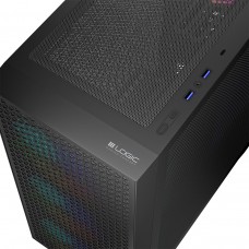 Корпус LogicConcept DART PRO ARGB MIDI BLACK MESH fans 4x120mm без БЖ ATX (AT-DART-PRO-ARGB-10)