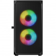 Корпус LogicConcept PORTOS MESH+GLASS ARGB fans 3x120mm BLACK без БЖ mATX (AM-PORTOS-10-0000000-0002)