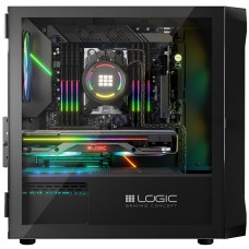 Корпус LogicConcept PORTOS MESH+GLASS ARGB fans 3x120mm BLACK без БЖ mATX (AM-PORTOS-10-0000000-0002)