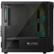 Корпус LogicConcept PORTOS MESH+GLASS ARGB fans 3x120mm BLACK без БЖ mATX (AM-PORTOS-10-0000000-0002)