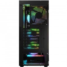 Корпус LogicConcept PORTOS MESH+GLASS ARGB fans 4x120mm BLACK без БЖ ATX (AT-PORTOS-10-0000000-0002)
