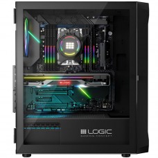 Корпус LogicConcept PORTOS MESH+GLASS ARGB fans 4x120mm BLACK без БЖ ATX (AT-PORTOS-10-0000000-0002)