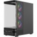 Корпус Modecom VOLCANO AQ200 ARGB MIDI FRONT LCD, 4x120mm fans BLACK без БЖ ATX (MC-A-AQ200-4FA-B)