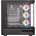 Корпус Modecom VOLCANO AQ200 ARGB MIDI FRONT LCD, 4x120mm fans BLACK без БЖ ATX (MC-A-AQ200-4FA-B)
