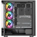 Корпус Modecom VOLCANO AQ200 ARGB MIDI FRONT LCD, 4x120mm fans BLACK без БЖ ATX (MC-A-AQ200-4FA-B)