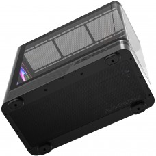 Корпус Modecom VOLCANO AQ200 ARGB MIDI FRONT LCD, 4x120mm fans BLACK без БЖ ATX (MC-A-AQ200-4FA-B)