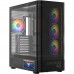 Корпус Modecom VOLCANO AQ400 ARGB MIDI SIDE LCD 6,2”, 4x120mm fans BLACK без БЖ ATX (MC-A-AQ400-4FA-B)