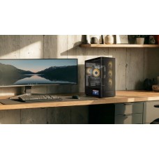 Корпус Modecom VOLCANO AQ400 ARGB MIDI SIDE LCD 6,2”, 4x120mm fans BLACK без БЖ ATX (MC-A-AQ400-4FA-B)