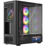 Корпус Modecom VOLCANO AQ400 ARGB MIDI SIDE LCD 6,2”, 4x120mm fans BLACK без БЖ ATX (MC-A-AQ400-4FA-B) Корпус Modecom VOLCANO AQ400 ARGB MIDI SIDE LCD 6,2”, 4x120mm fans BLACK без БЖ ATX (MC-A-AQ400-4FA-B)