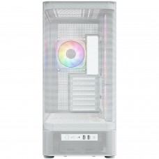Корпус Modecom VOLCANO AQ400 ARGB MIDI SIDE LCD 6,2”, 4x120mm fans WHITE без БЖ ATX (MC-A-AQ400-4FA-W)